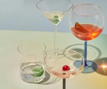 cocktail glasses