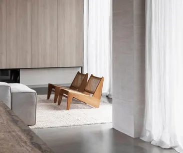 Minimalist style coastal living room