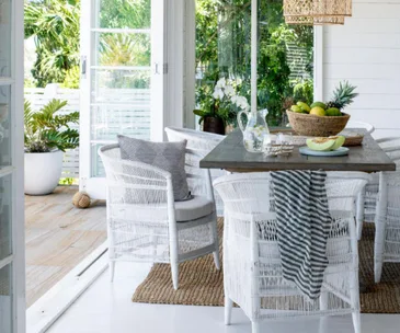 Add a touch of coastal luxury with these elegant dining chairs