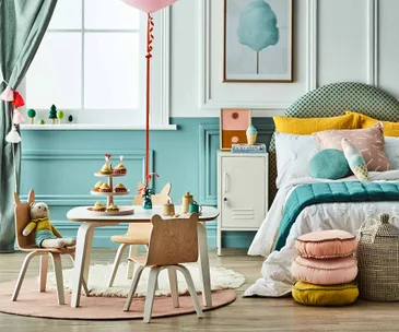 Tea party: how to create a pastel kids bedroom