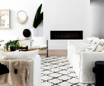 Blocked fireplace styling ideas