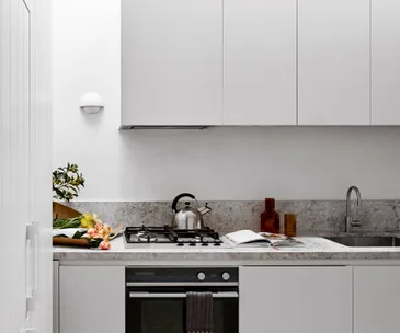 Bunch of lettuce in a calico shopping bag