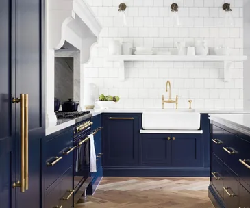 kitchen with shaker cabinets