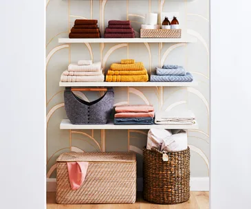 linen cupboard organisation