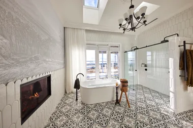 The Block 2022 Ankur and Sharon spa bath