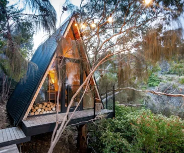 This epic modern treehouse has been shortlisted for the Tasmanian Architecture Awards
