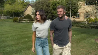 Victoria and David Beckham at their Cotswolds estate
