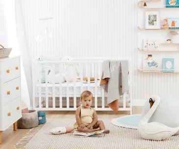 white nursery room
