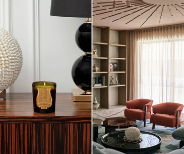 a Trudon candle and a luxury living room to highlight best home scents