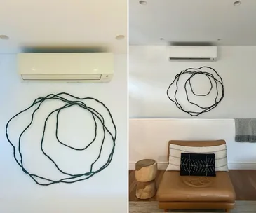 Air conditioner DIY before and after