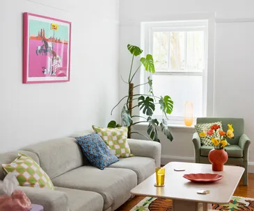 Designer Emma Mulholland’s colourful and quirky apartment