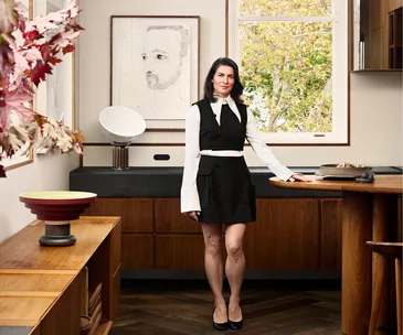 Naomi Tosic in her contemporary Sydney home